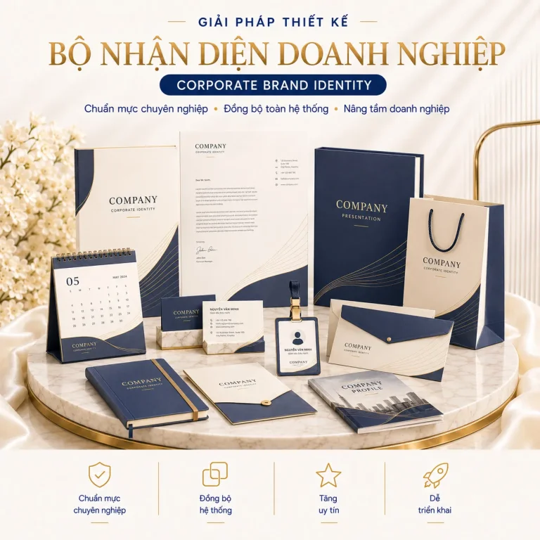 Giải pháp thiết kế bộ nhận diện doanh nghiệp chuyên nghiệp
