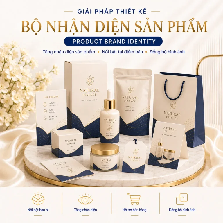 Giải pháp thiết kế bộ nhận diện sản phẩm nổi bật tại điểm bán