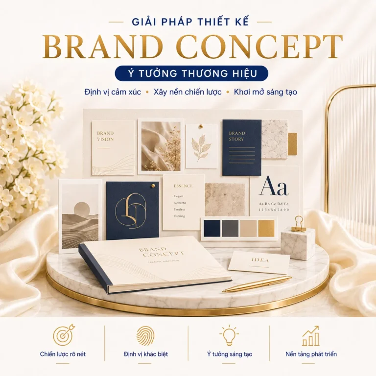 Giải pháp thiết kế brand concept và ý tưởng thương hiệu