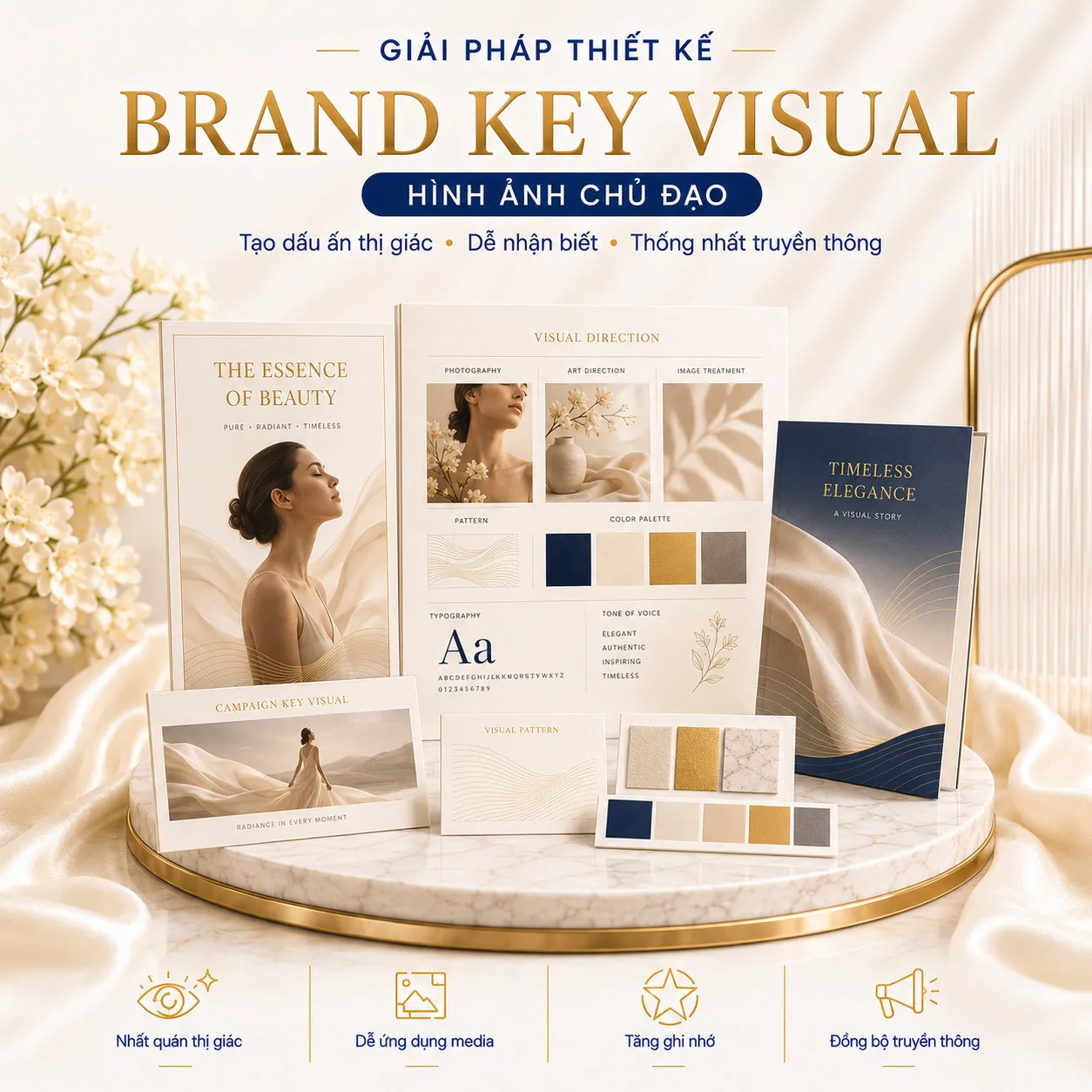 Giải pháp thiết kế brand key visual cho chiến dịch và thương hiệu