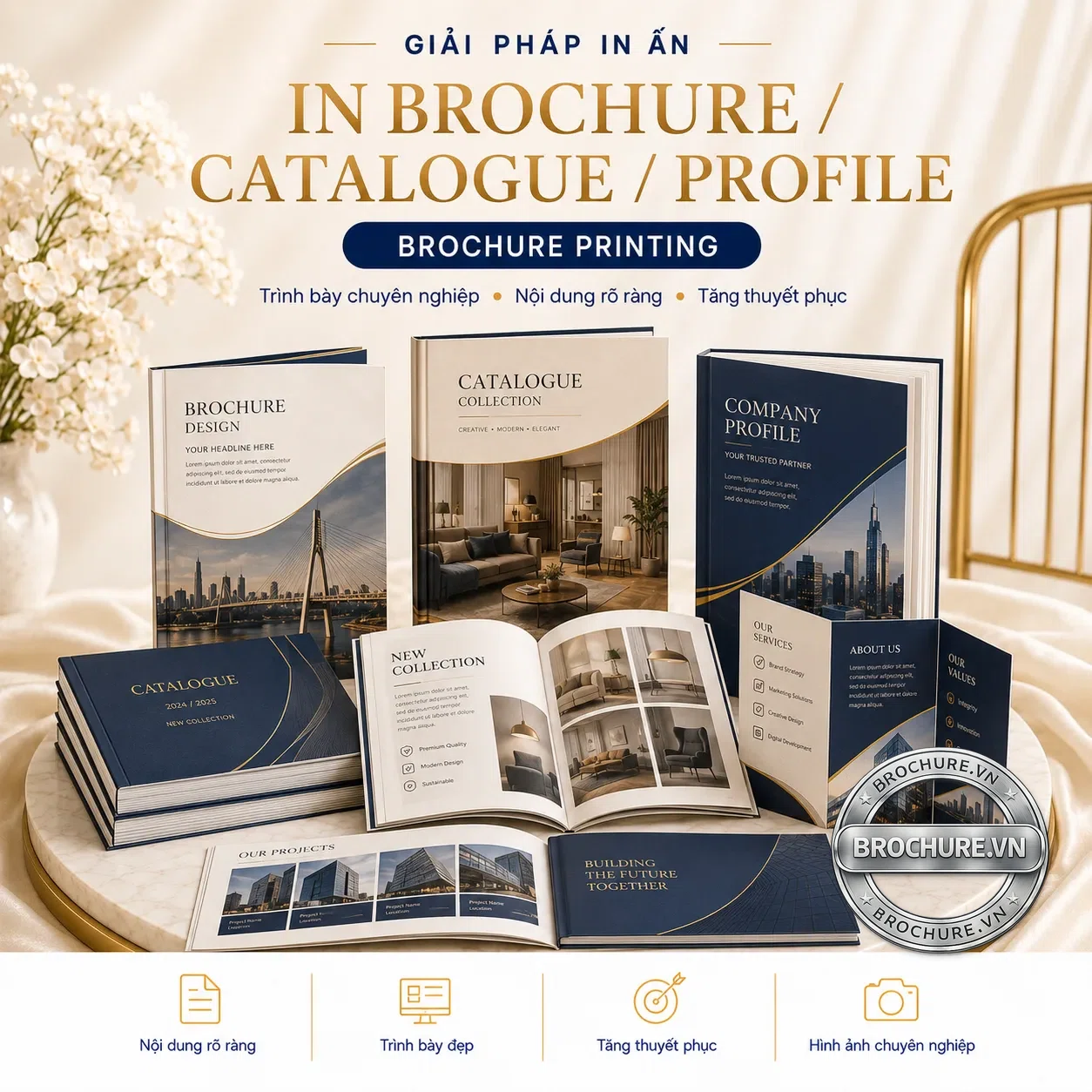 In brochure / catalogue / profile