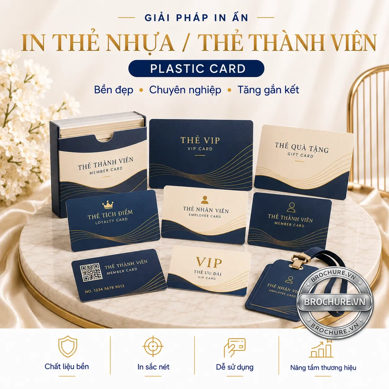 In thẻ nhựa / thẻ thành viên