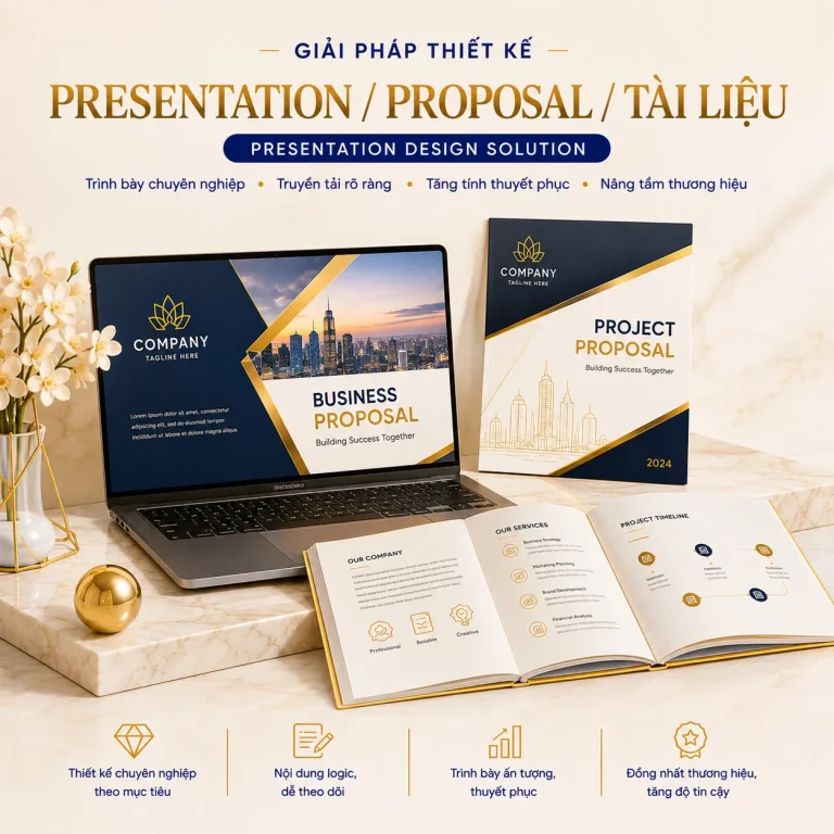 Giải pháp thiết kế presentation, proposal và tài liệu thuyết trình