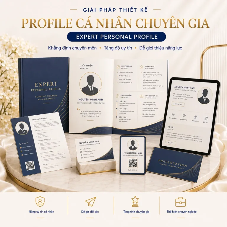 Giải pháp thiết kế profile cá nhân chuyên gia ấn tượng