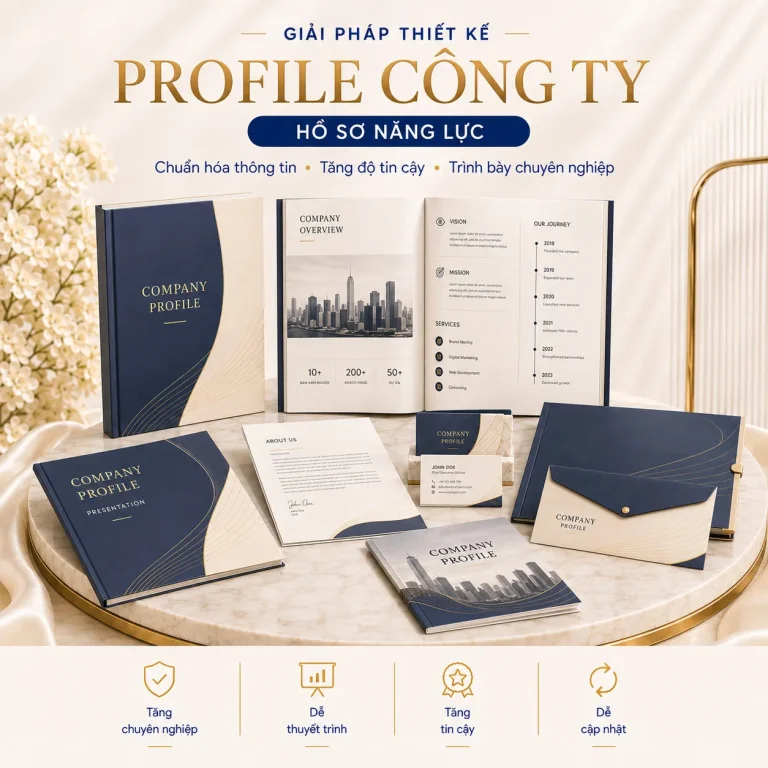 Giải pháp thiết kế profile công ty chuyên nghiệp và thuyết phục