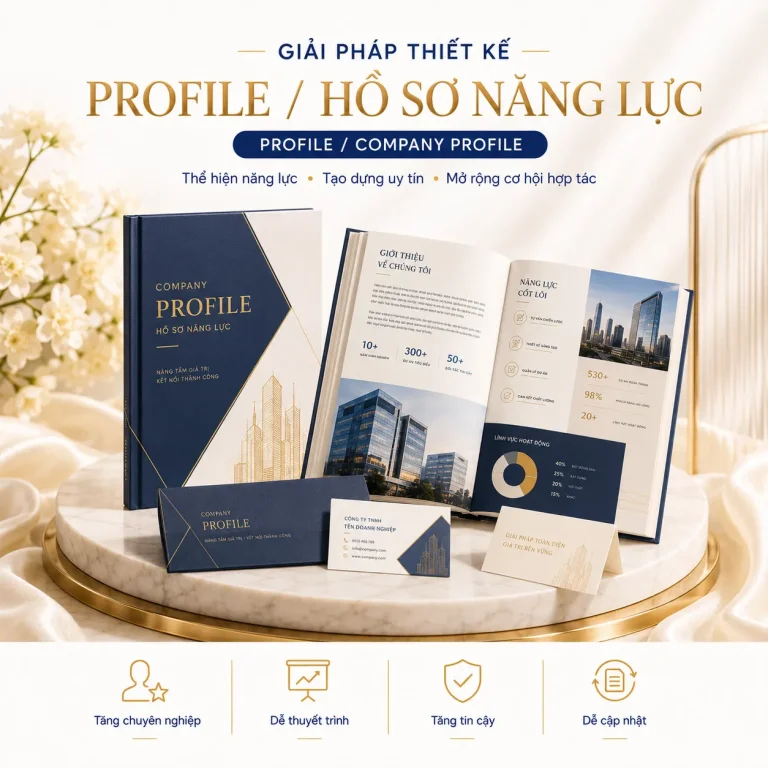 Giải pháp thiết kế profile, hồ sơ năng lực doanh nghiệp
