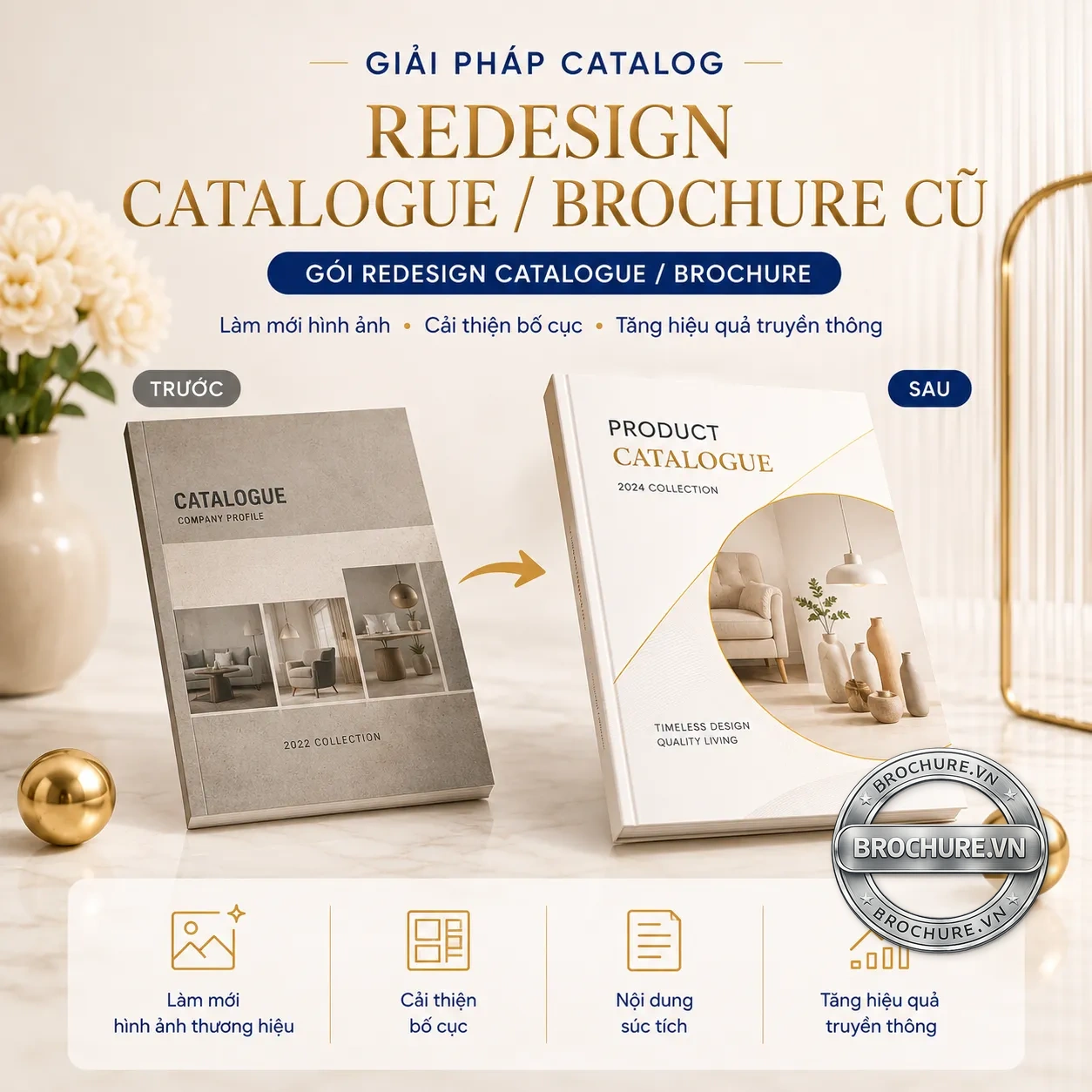 Redesign catalogue brochure cũ