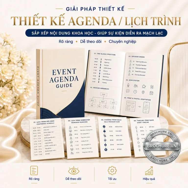 Thiết kế agenda / lịch trình