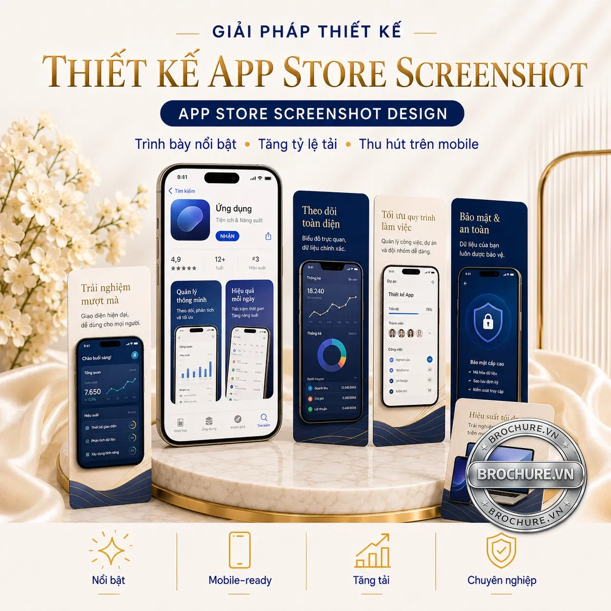 Thiết kế app store screenshot