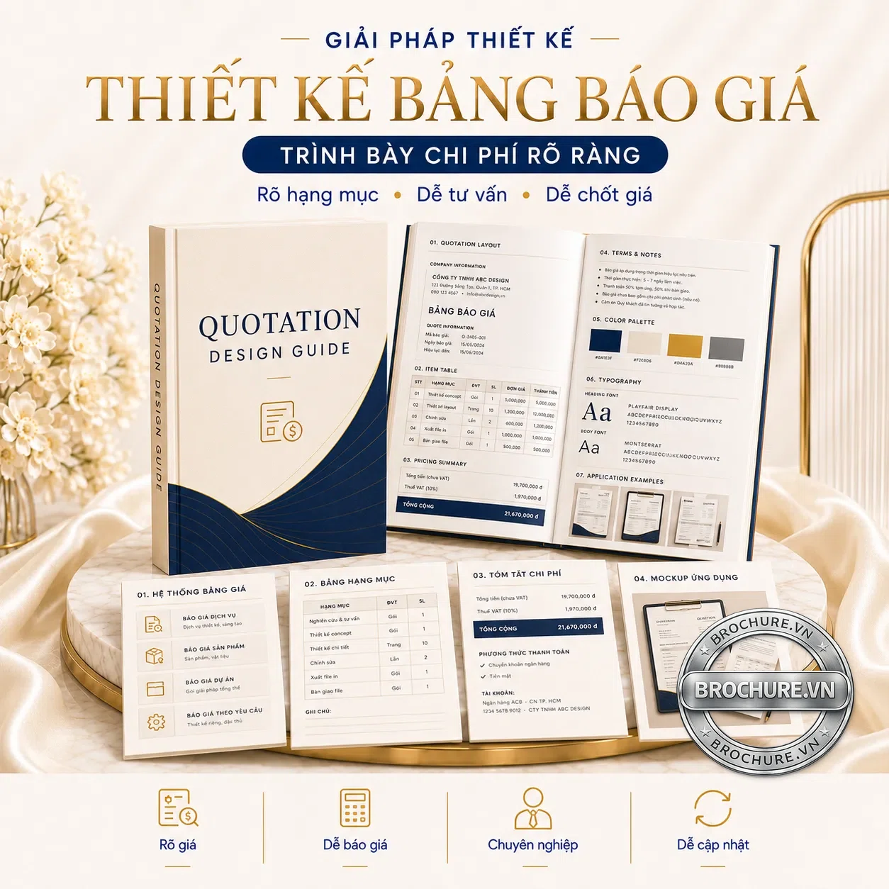 Thiết kế bảng báo giá