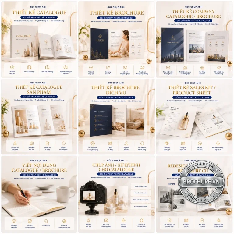 Thiết kế catalogue brochure
