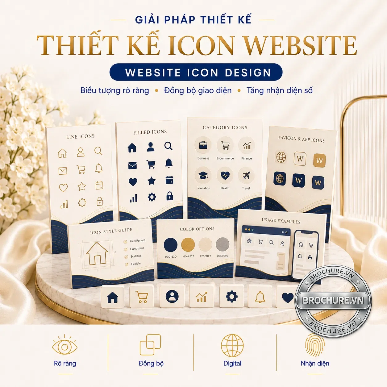 Thiết kế icon website