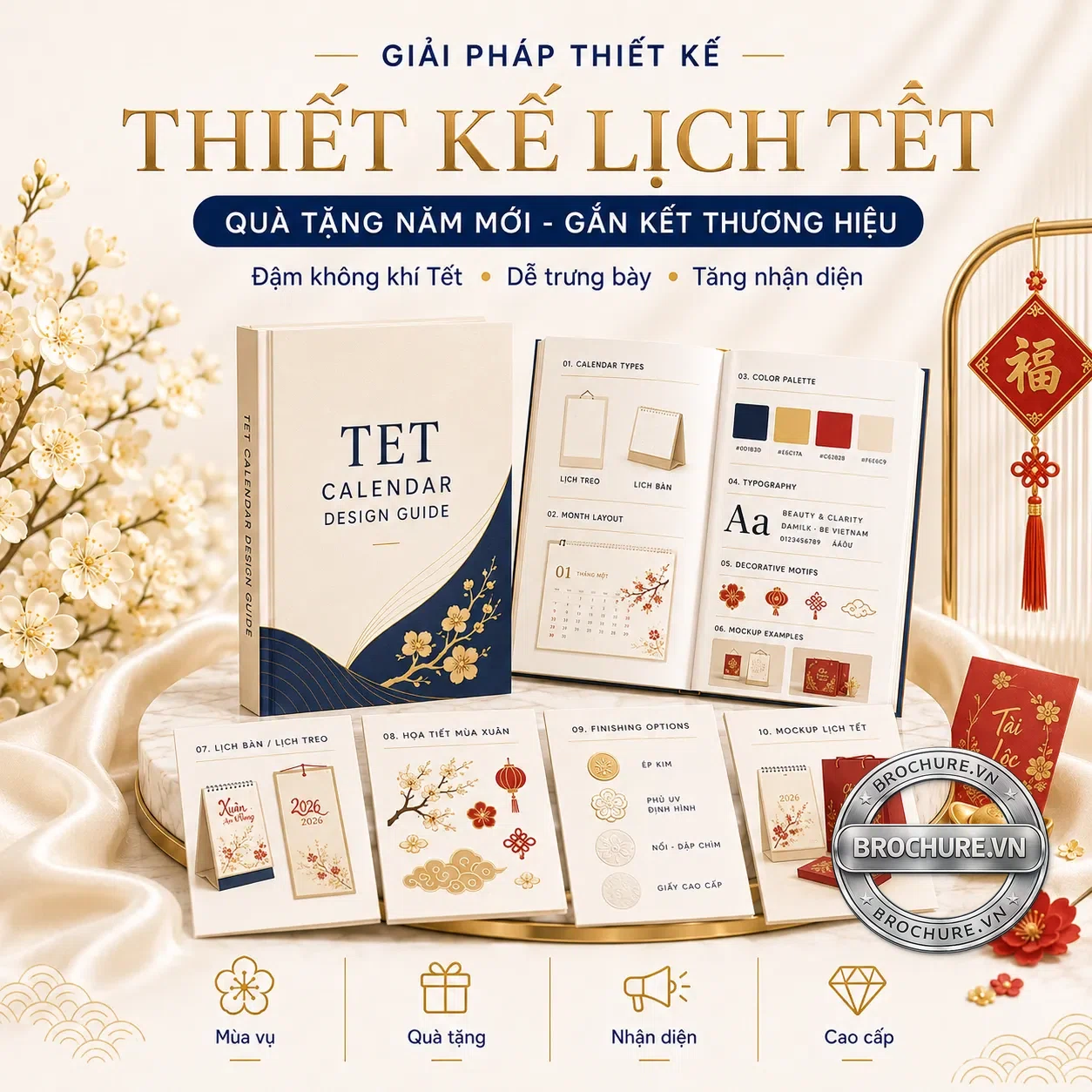 Thiết kế lịch Tết