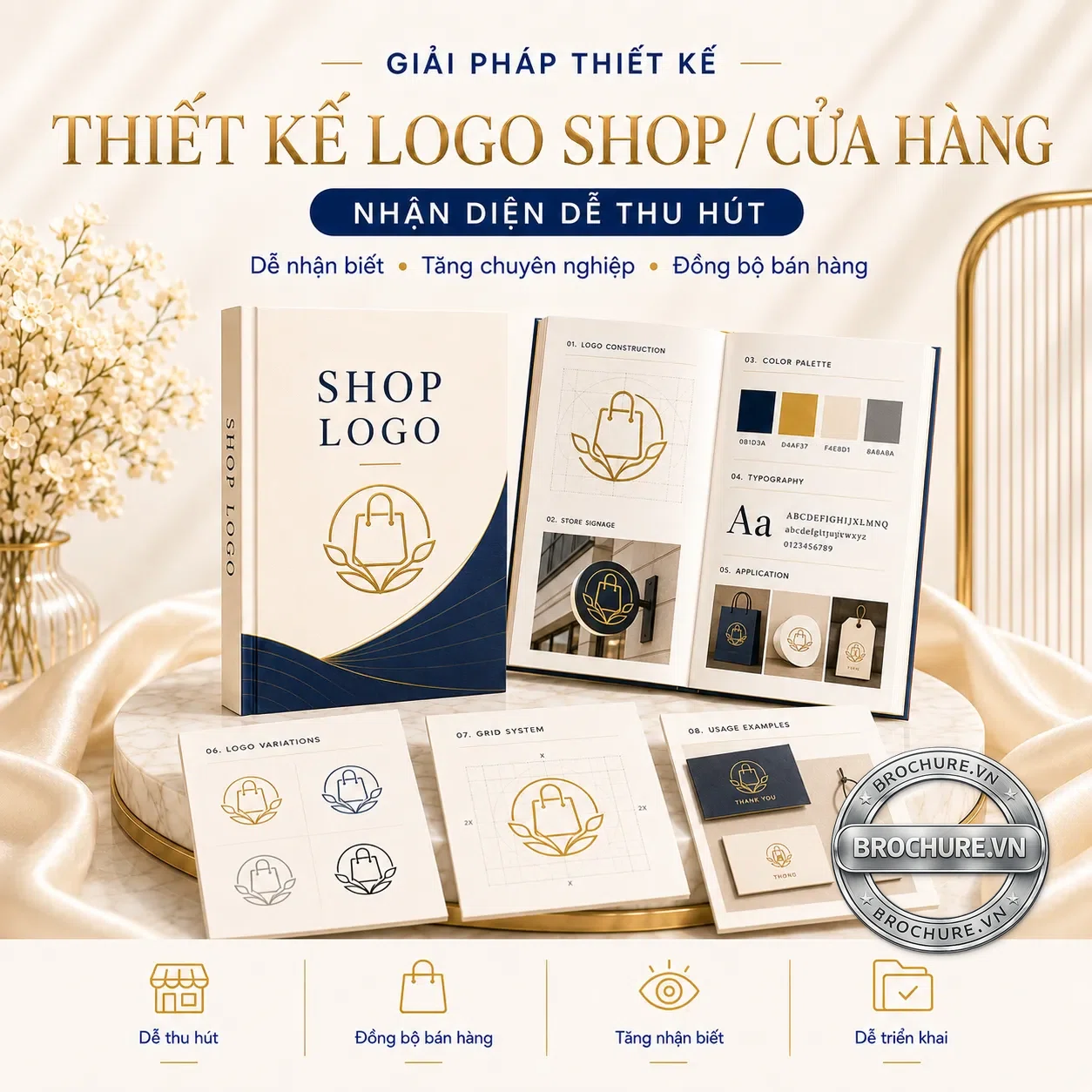 Thiết kế logo shop cửa hàng