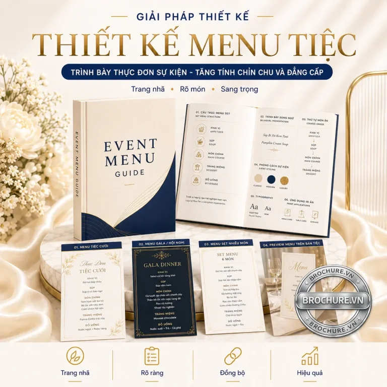Thiết kế menu tiệc