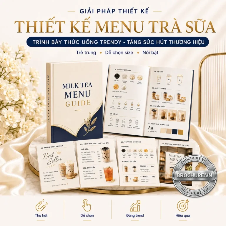 Thiết kế menu trà sữa