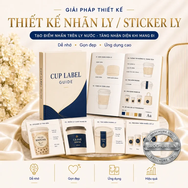 Thiết kế nhãn ly / sticker ly