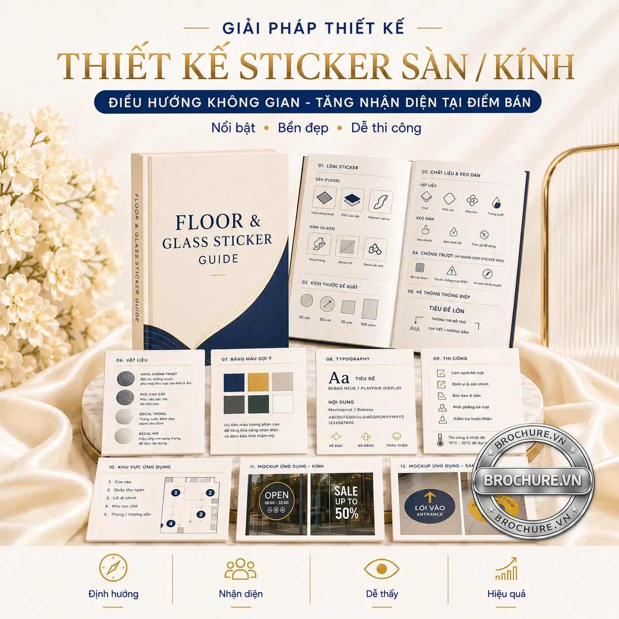 Thiết kế sticker sàn kính