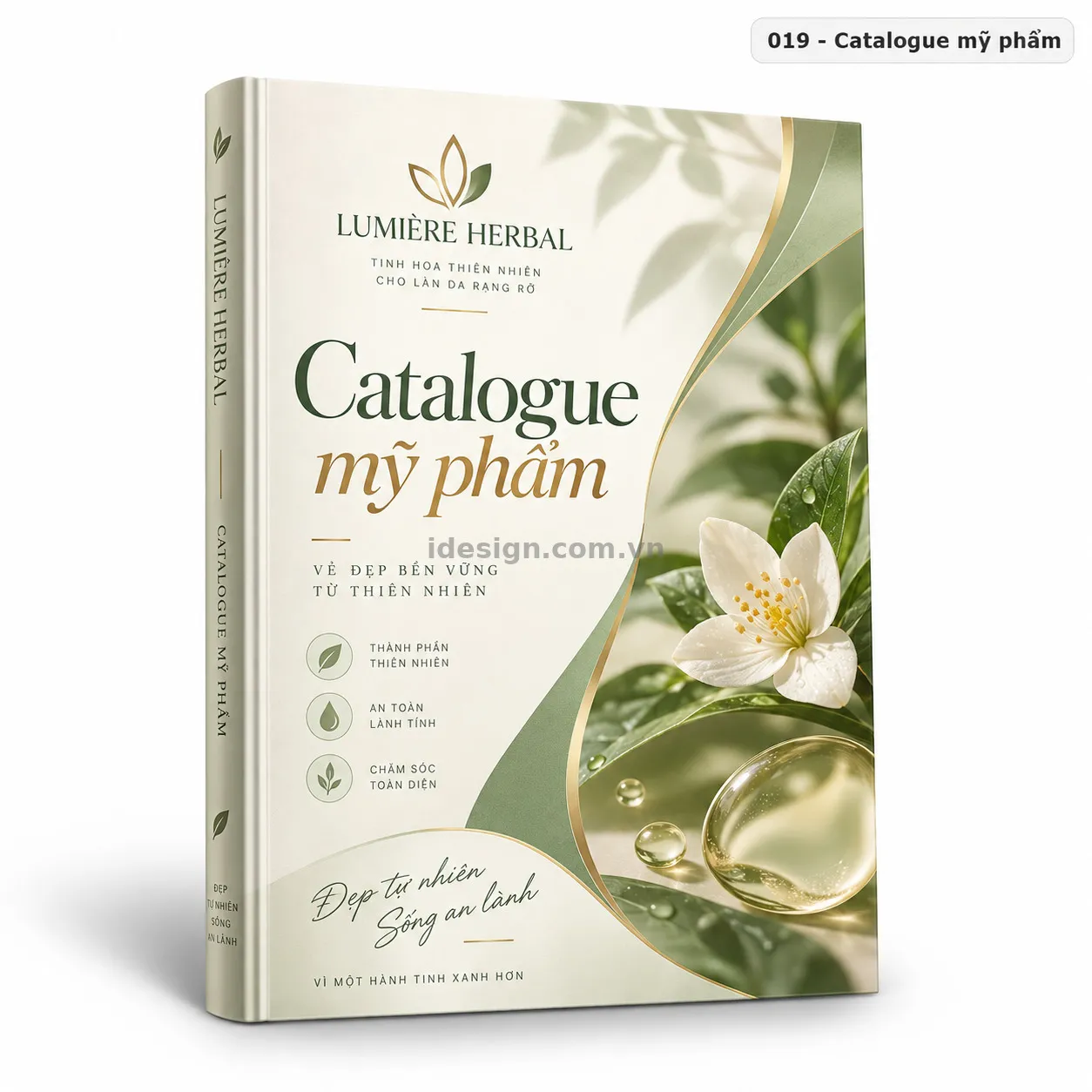 Thiết kế catalogue mỹ phẩm chuyên nghiệp với bố cục thương hiệu rõ ràng